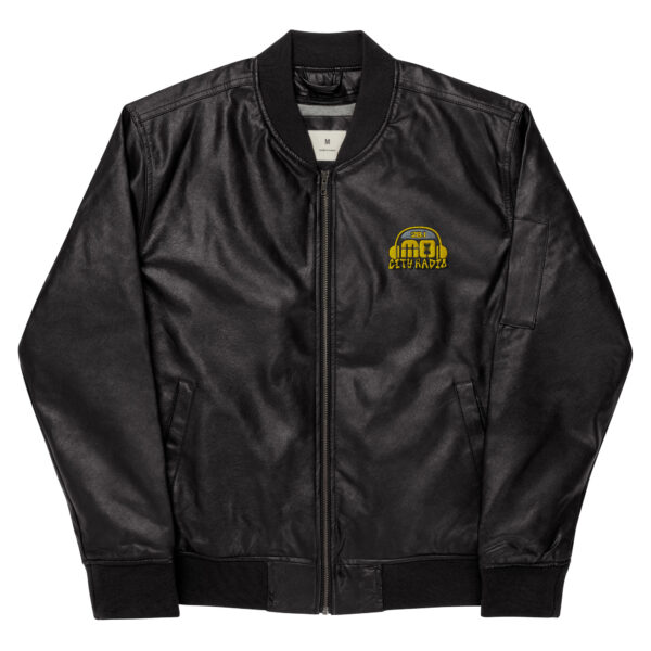 Mo City Radio Leather Bomber Jacket